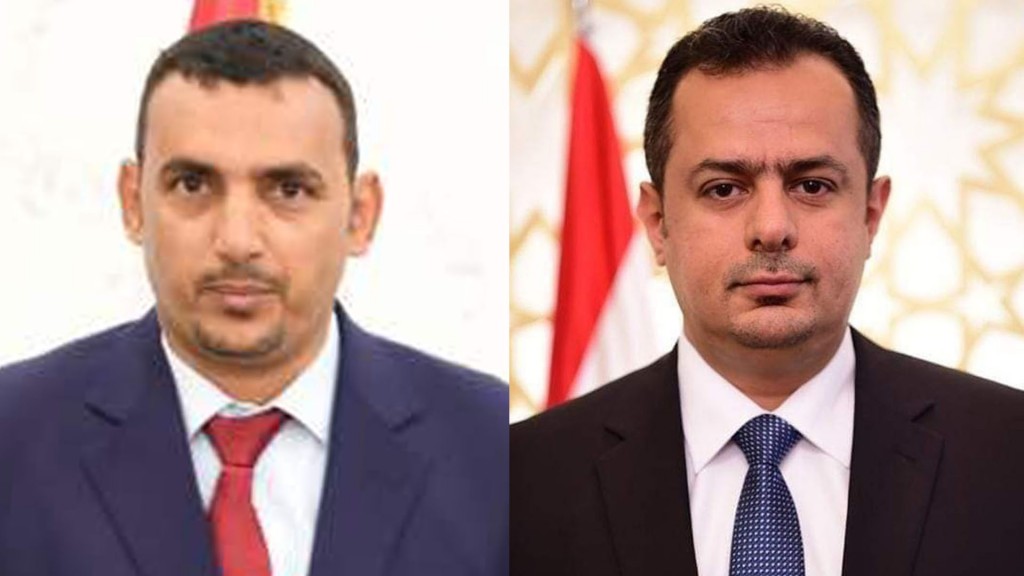 رئيس الوزراء مع محافظ سقطرى رمزي محروس