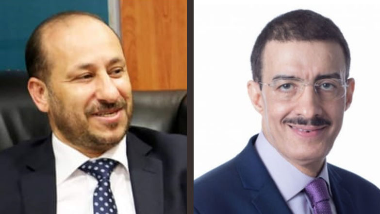 وزير التخطيط والتعاون الدولي الدكتور نجيب العوج ورئيس مجموعة البنك الإسلامي الدكتور بندر بن حجار
