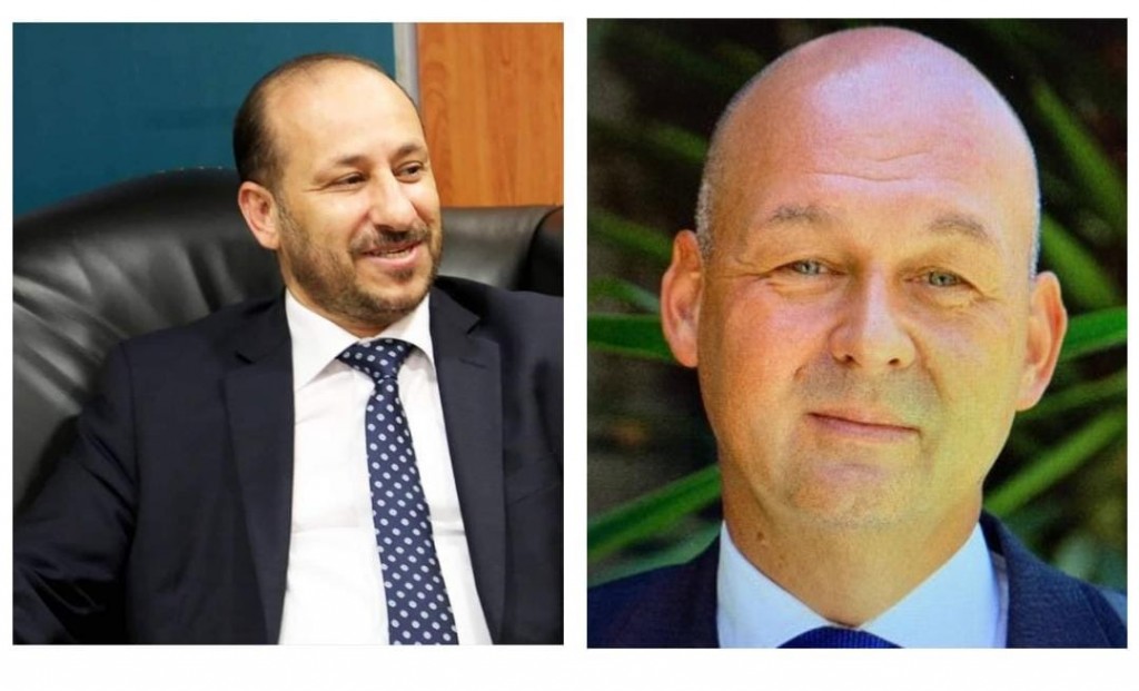 وزير التخطيط مع الممثل المقيم للبرنامج في اليمن أوكي لوتسما