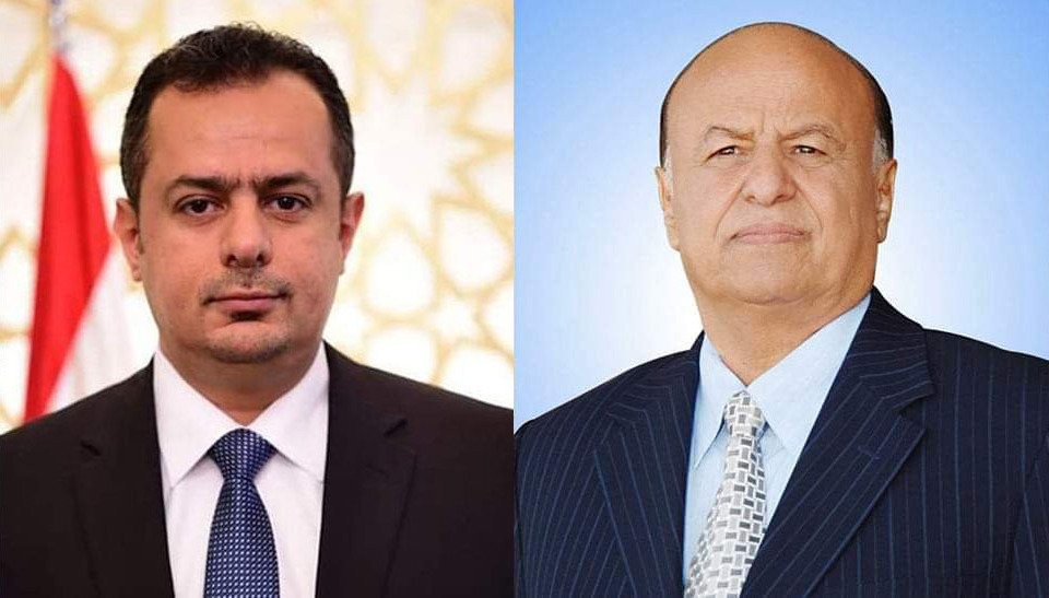 فخامة رئيس الجمهورية مع رئيس الوزراء د.معين عبدالملك