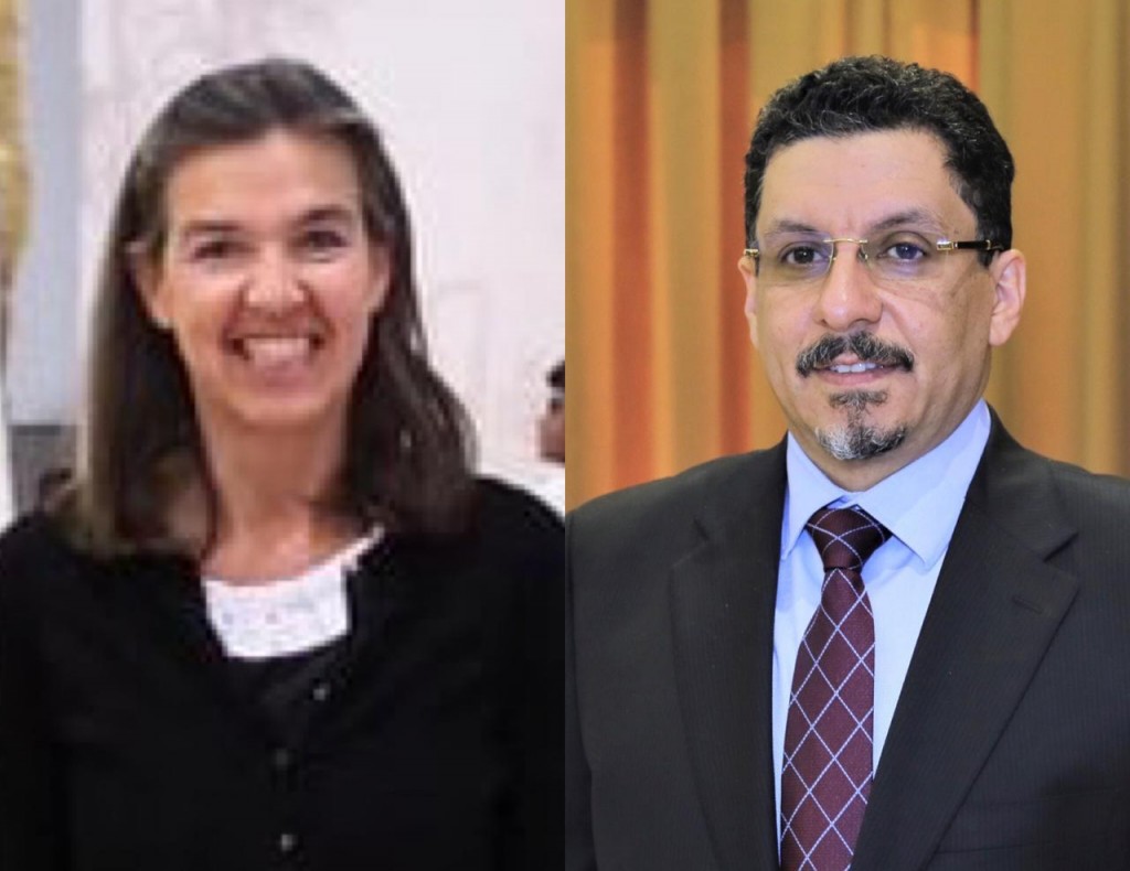 وزير الخارجية مع سفيرة بلجيكا
