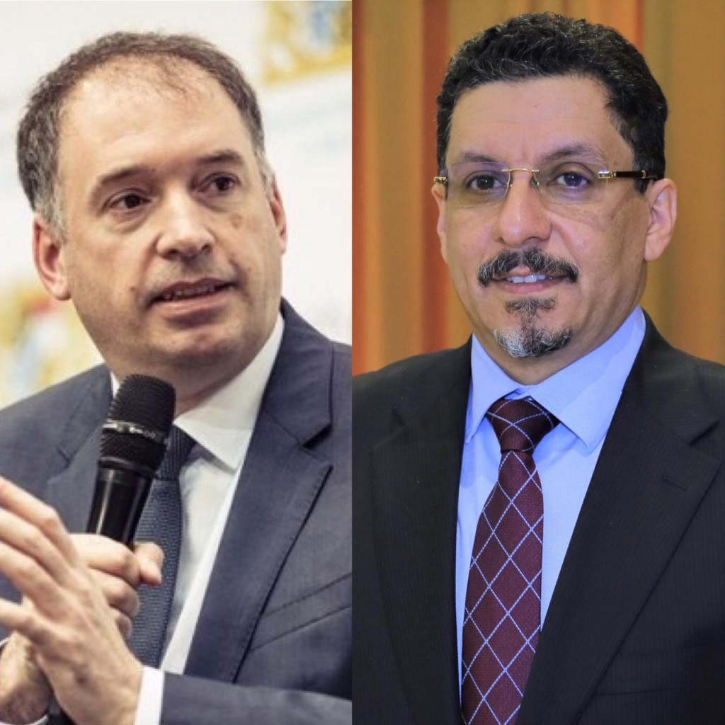 وزير الخارجية مع وزير الدولة الألماني