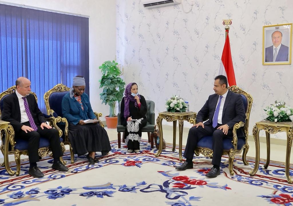 رئيس الوزراء خلال لقائه وكيلة الأمين العام للأمم المتحدة