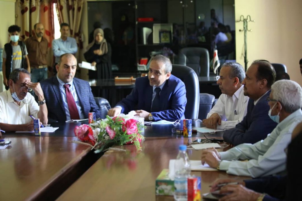 وزير التعليم العالي خلال الزيارة