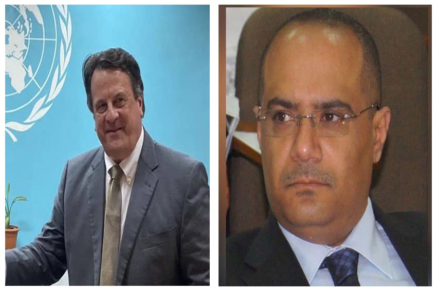 وزير التخطيط مع الممثل والمنسق للشؤون الإنسانية للأمم المتحدة