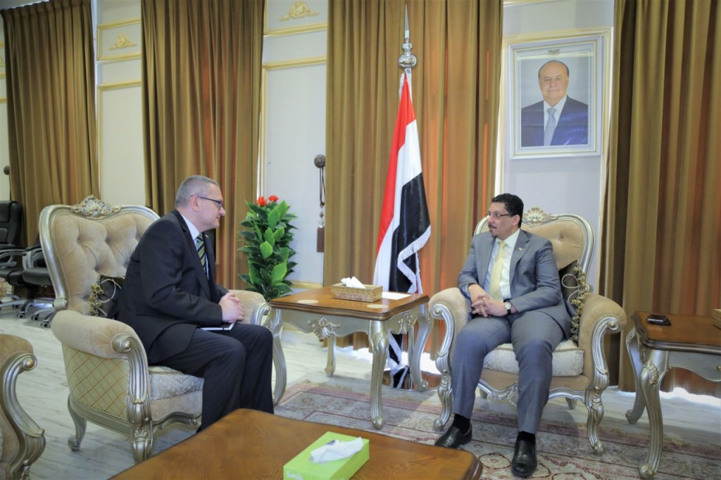 وزير الخارجية خلال اللقاء