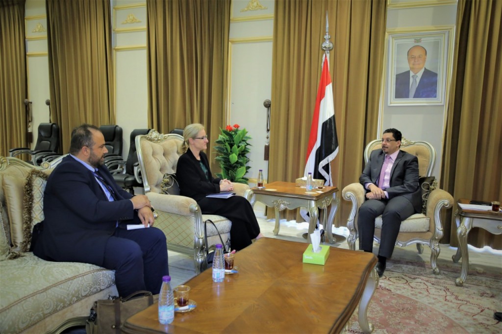 وزير الخارجية خلال اللقاء