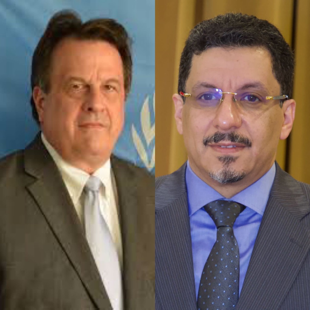 وزير الخارجية مع منسق الشئون الانسانية