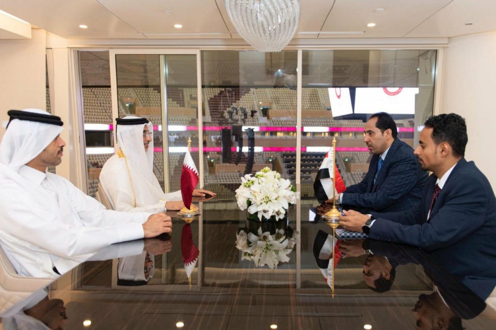 وزير الشباب والرياضة خلال اللقاء