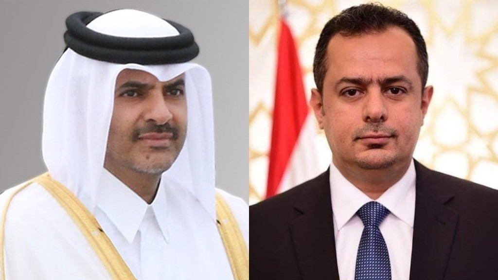 دولة رئيس الوزراء مع نظيره القطري