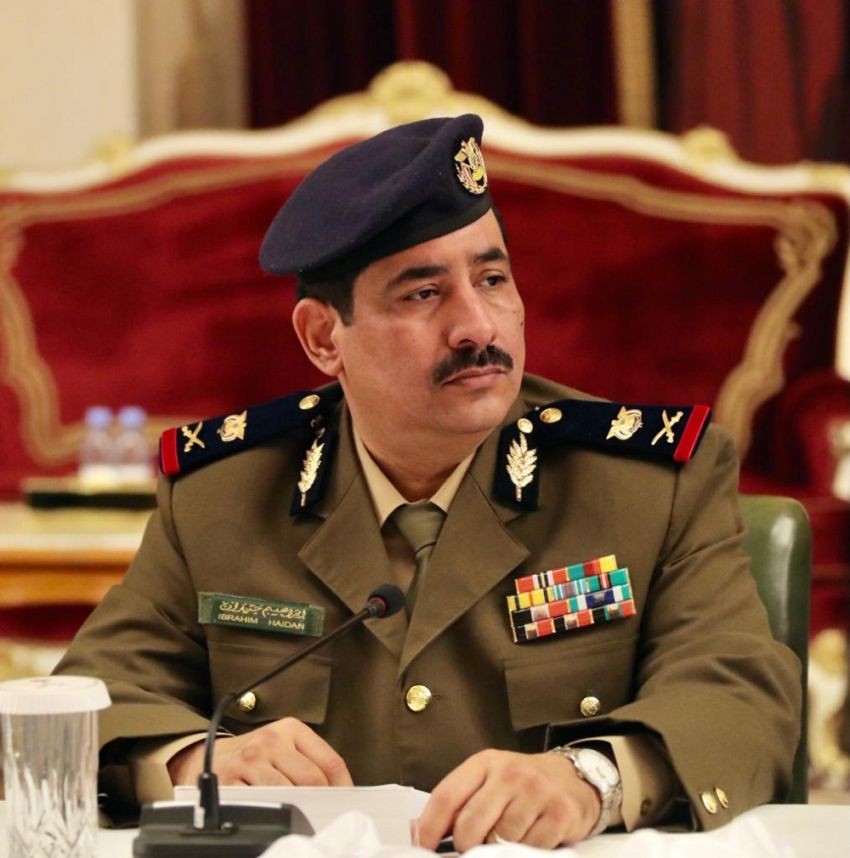 وزير الداخلية اللواء الركن إبراهيم حيدان