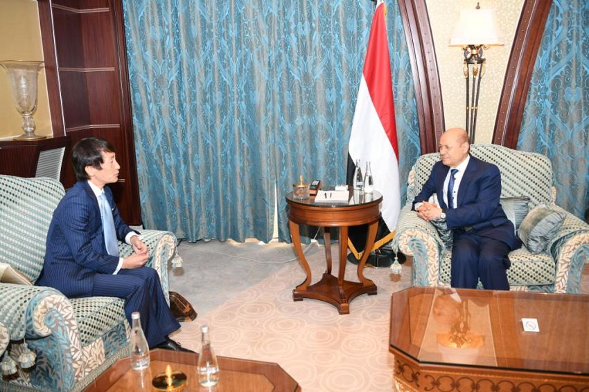 رئيس مجلس القيادة الرئاسي خلال اللقاء