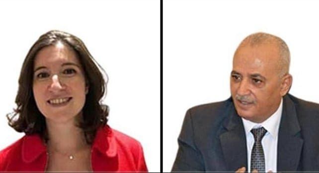 وزير المياه مع المدير القطري للبنك الدولي