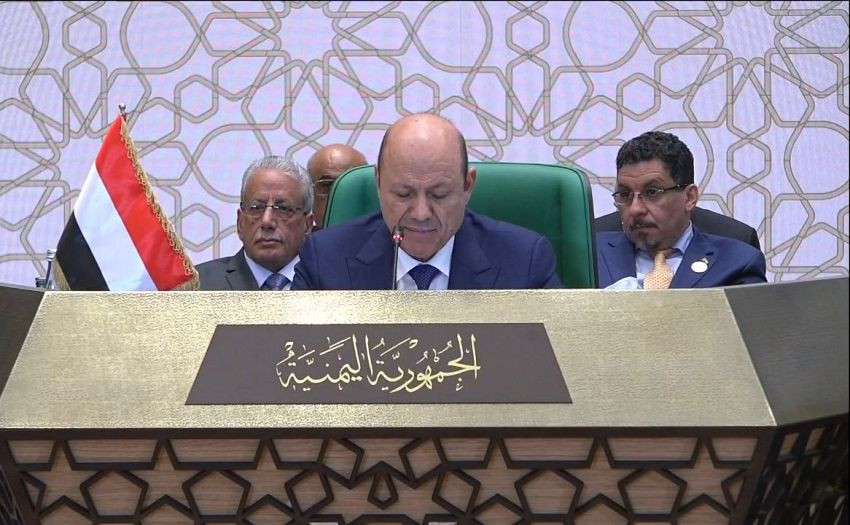 رئيس مجلس القيادة الرئاسي خلال كلمة بلادنا