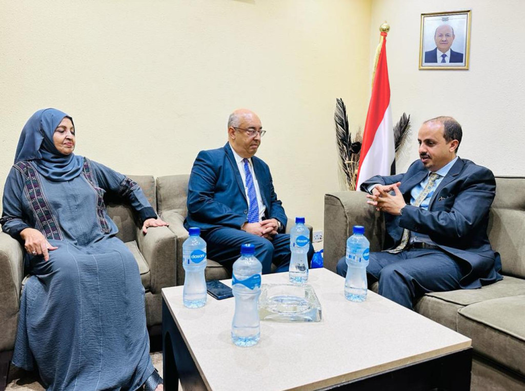 الإرياني يبحث مع المدير الإقليمي لمنظمة "اليونسكو" أوجه التعاون المشترك
