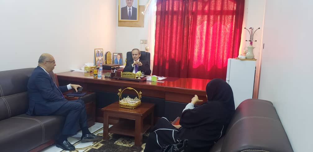 وزير التعليم العالي خلال اللقاء