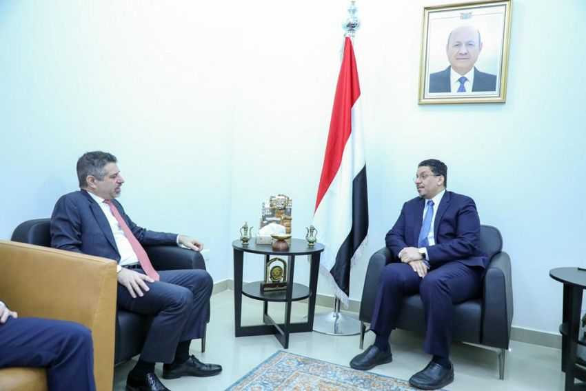 وزير الخارجية خلال اللقاء