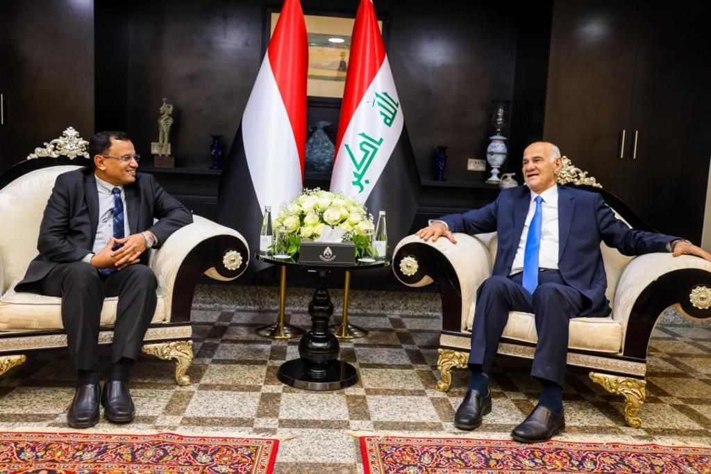 السقطري يبحث مع وزير الموارد المائية العراقي تعزيز التعاون في مجال الموارد المائية والري