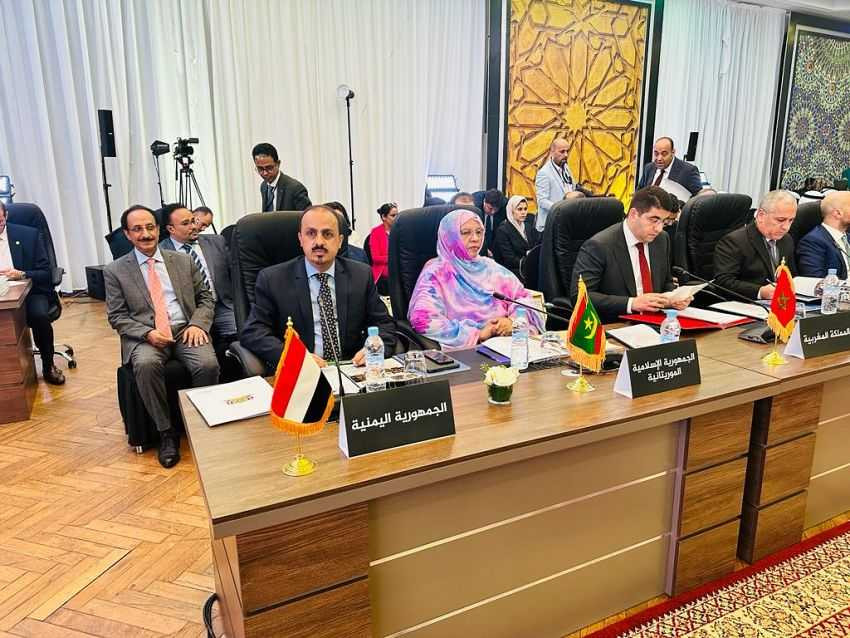 وزير الإعلام خلال الكلمة