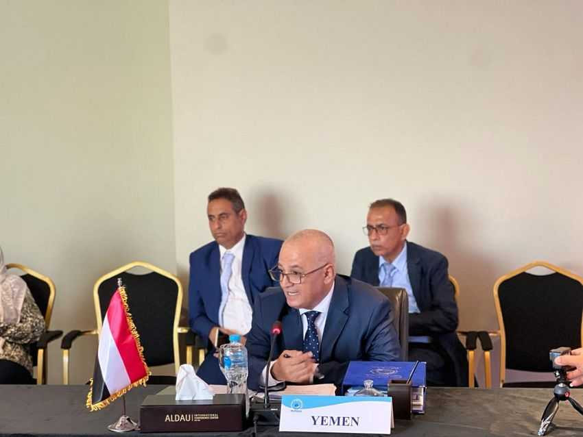 وزير المياه والبيئة خلال الكلمة