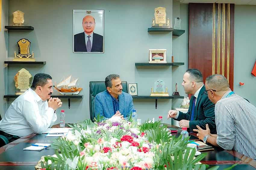 لقاء وزير الدولة محافط عدن برئيس المفوضية السامية للاجئين