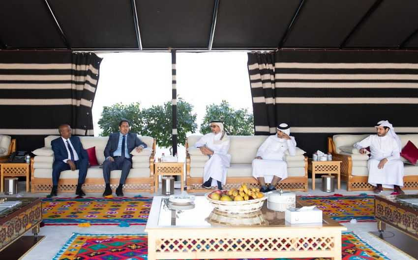 لقاء وزير الشباب والرياضة مع نظيره القطري