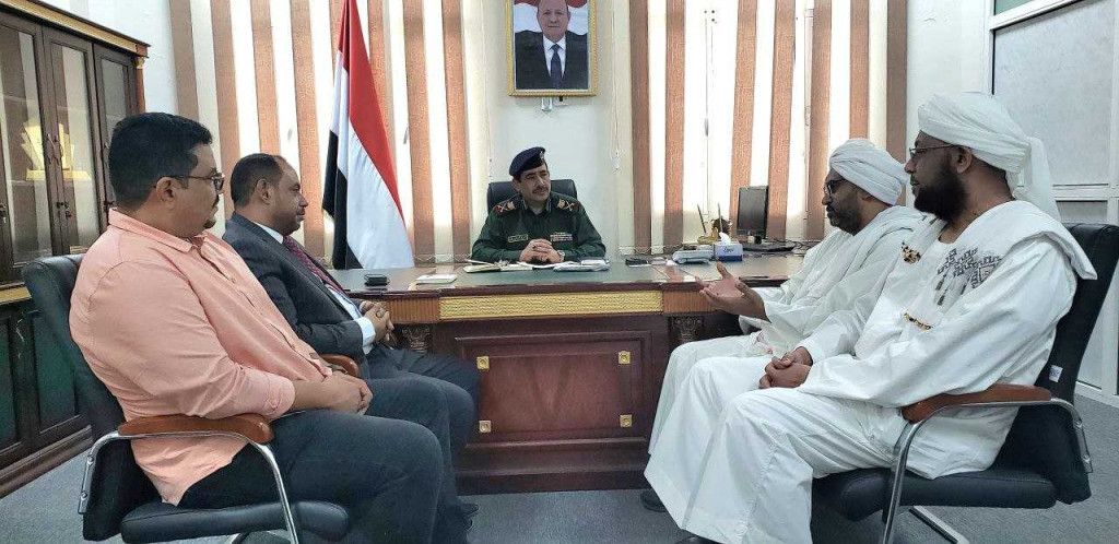 لقاء وزير الداخلية مع رئيس الجالية السودانية في بلادنا