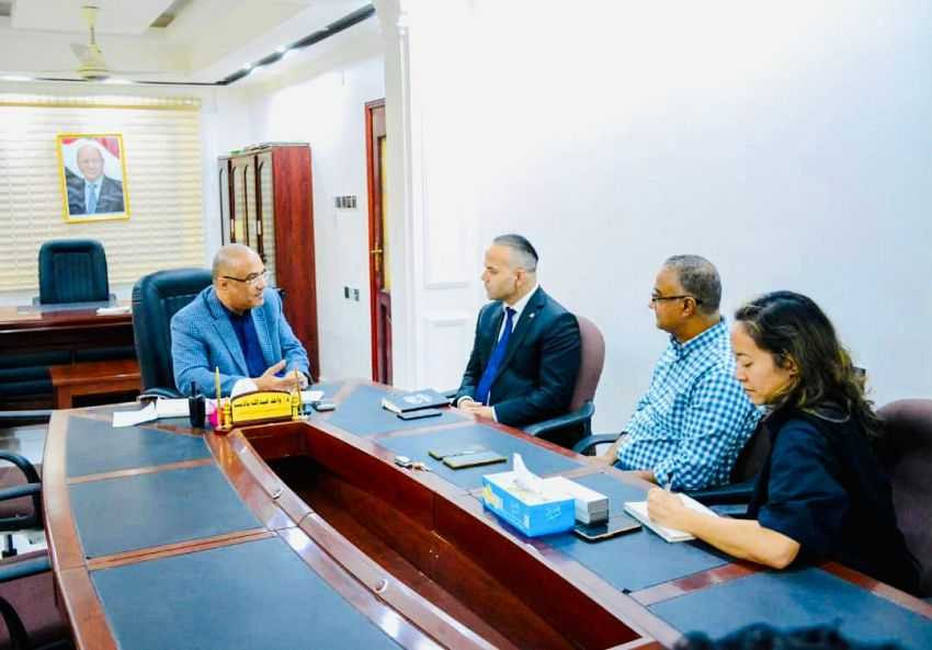 لقاء وزير التخطيط مع رئيس مكتب المفوضية السامية للأمم المتحدة لشؤون اللاجئين