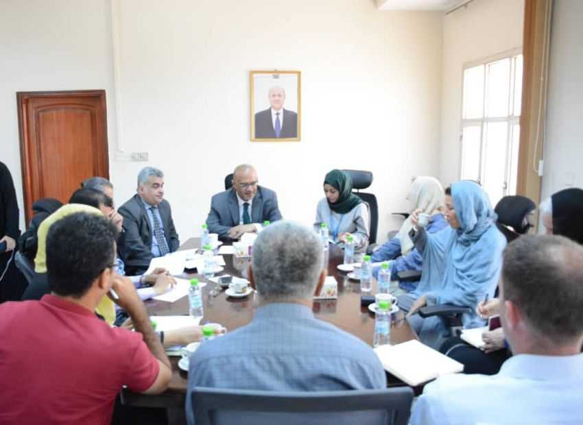 لقاء وزير التخطيط والتعاون الدولي بوفد التقييم ببرنامج الأغذية العالمي