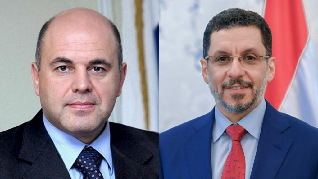 رئيس الوزراء مع نظيره الروسي