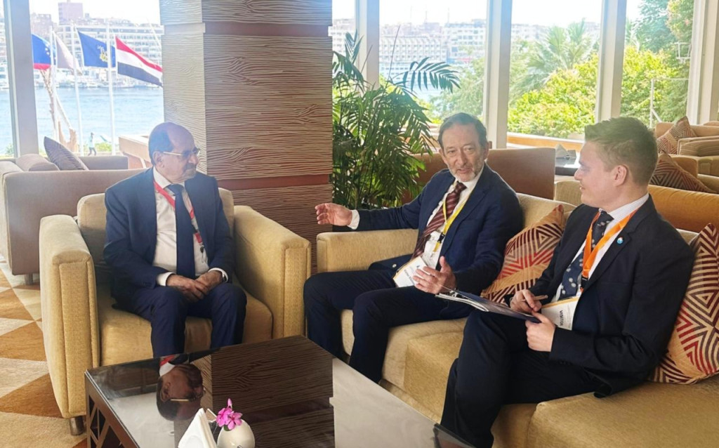 وزير الخارجية يلتقي المبعوث الألماني لدى الأمم المتحدة