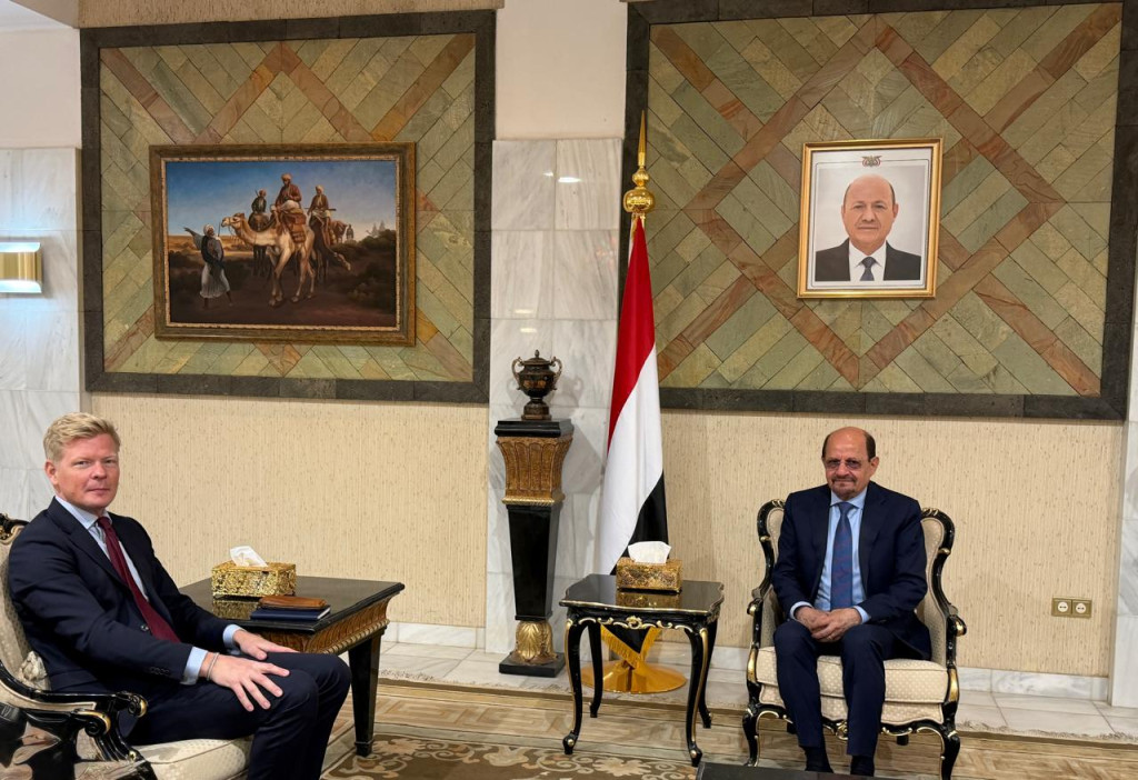 وزير الخارجية يلتقي المبعوث الأممي إلى اليمن