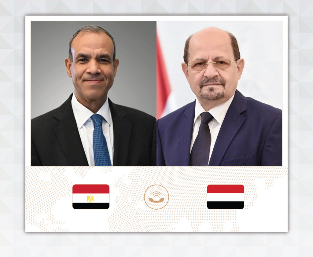 رئيس الوزراء وزير الخارجية يتلقى اتصالاً هاتفياً من وزير الخارجية المصري